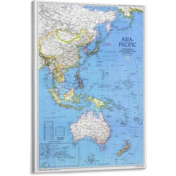 Amazon.co.jp: Swiftmaps アジア 壁地図 地政学エディション SM ASIA